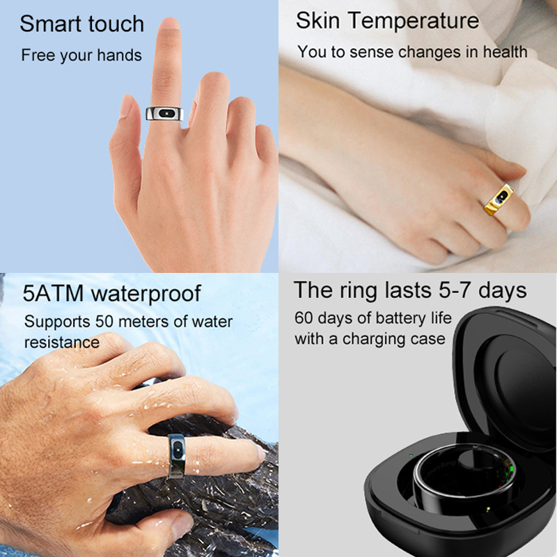 R08 Smart Ring Men Women With  - Temperature Ring Skin review and price
